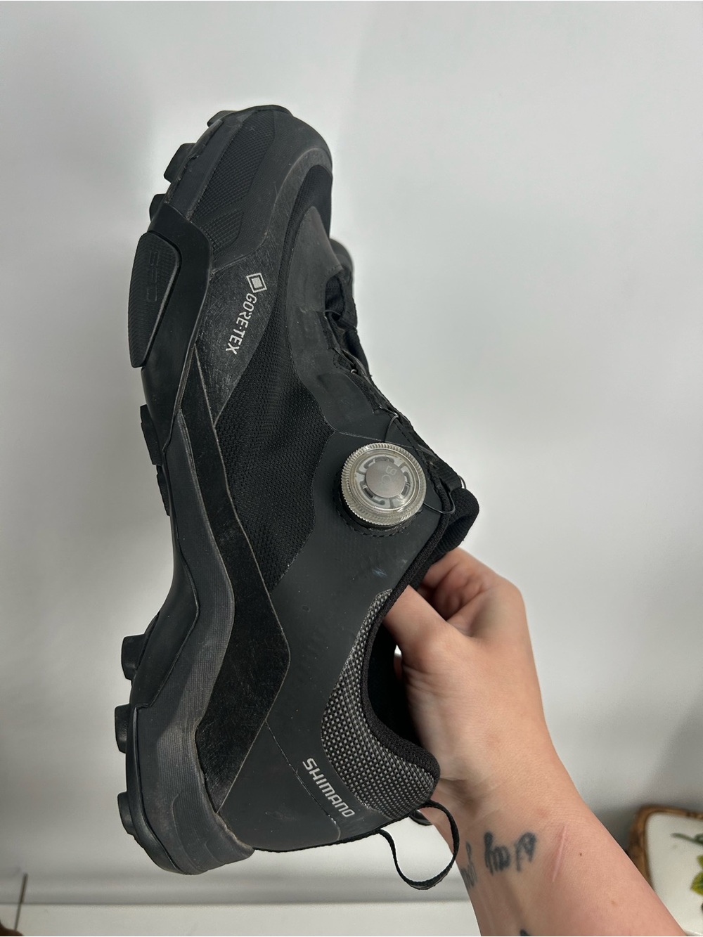 Shimano Mountain Bike Shoes Men's Size 42 Black BOA SPD Cycling Men's 8.5 - Picture 6 of 8
